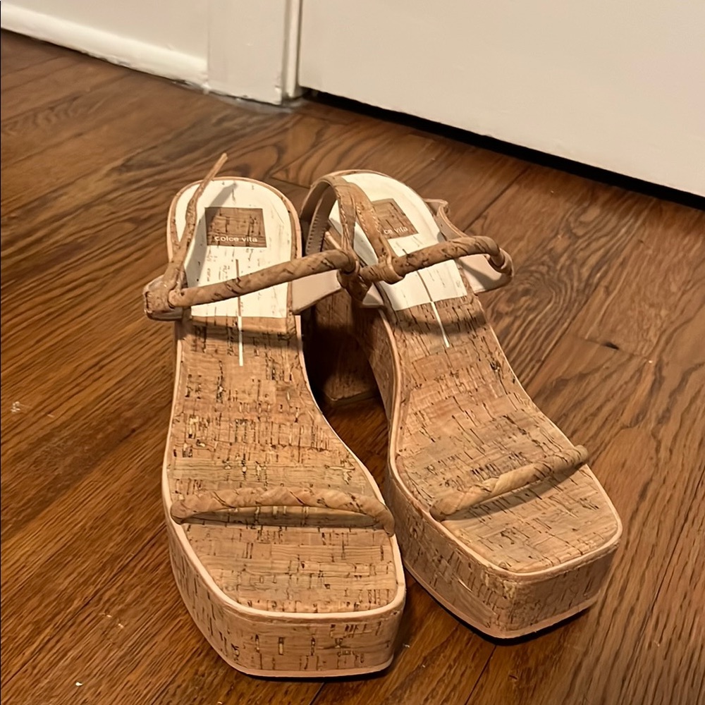 Dolce Vita Cork Platform Sandals